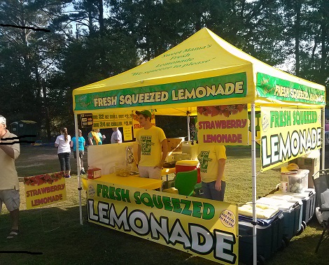 yeezy pop up lemonade stand